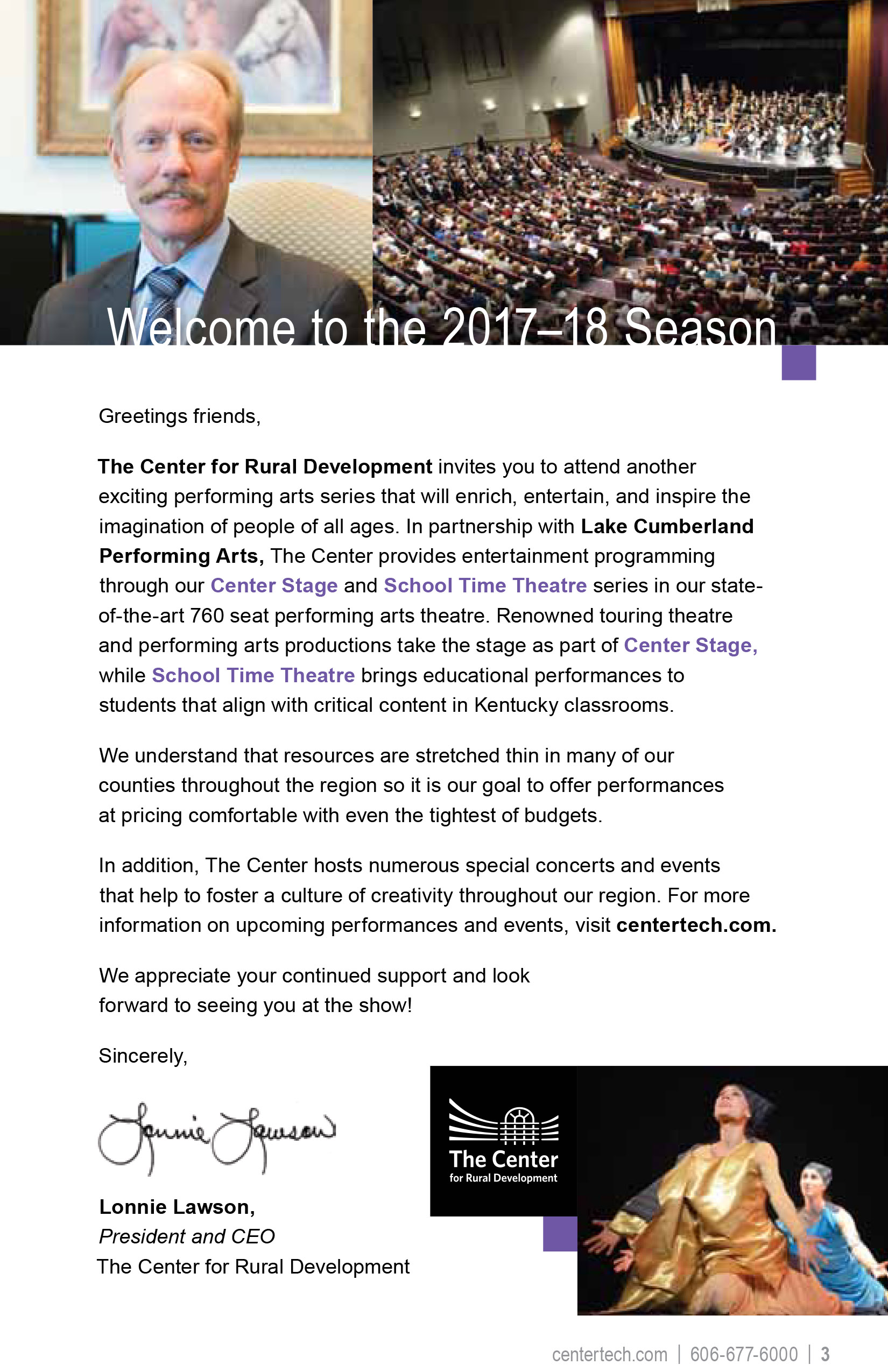 Center Stage Brochure 2017-18