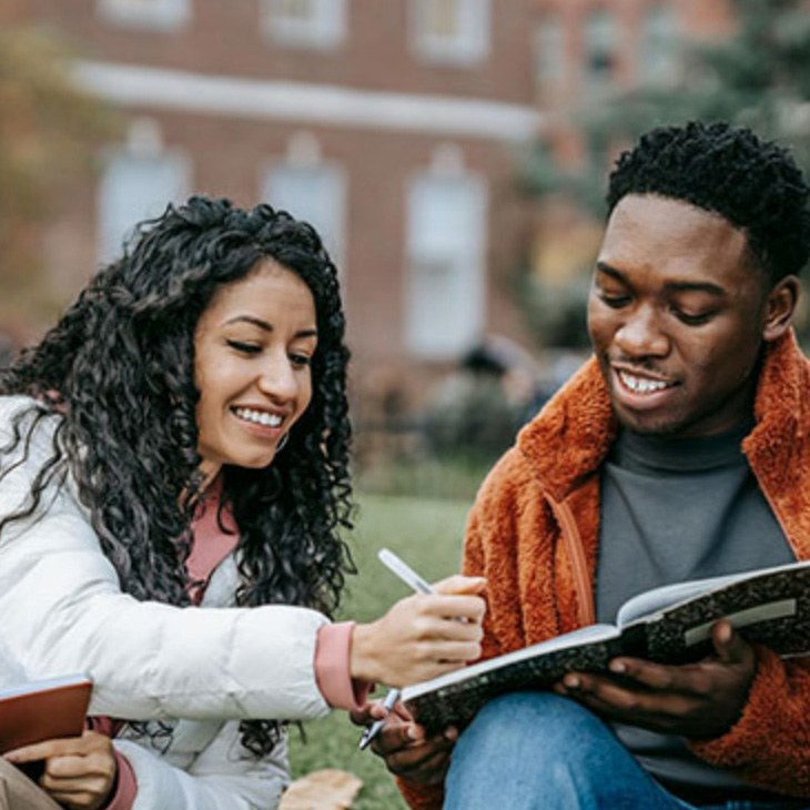 Students at university
